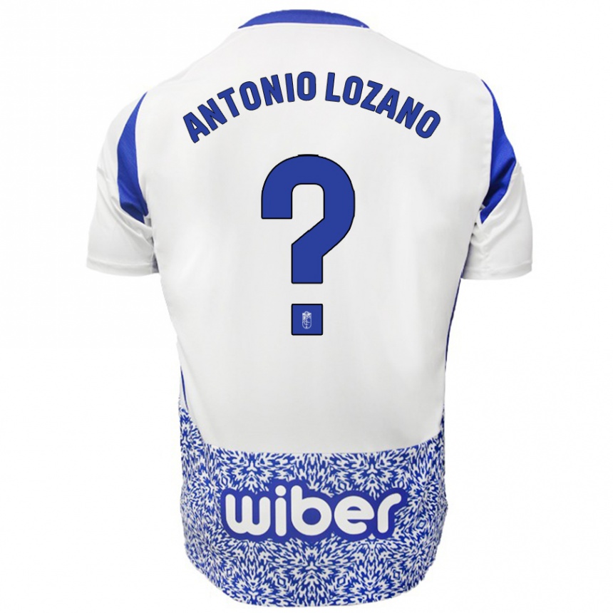 נשים כדורגל José Antonio Lozano #0 לבן כחול הרחק ג'רזי 2024/25