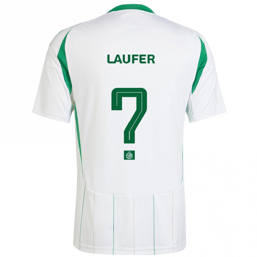 נשים כדורגל Ronny Laufer #0 ירוק לבן הרחק ג'רזי 2024/25