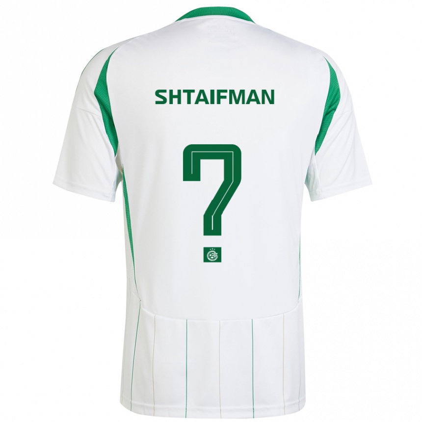 נשים כדורגל Noam Shtaifman #0 ירוק לבן הרחק ג'רזי 2024/25