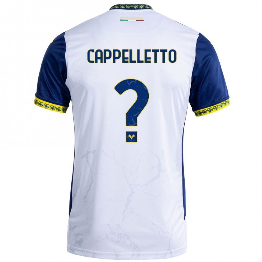 נשים כדורגל Bryan Cappelletto #0 כחול לבן הרחק ג'רזי 2024/25