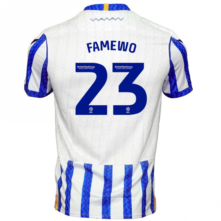 ילדים כדורגל Famewo שלי #23 כחול לבן ג'רזי ביתית 2024/25