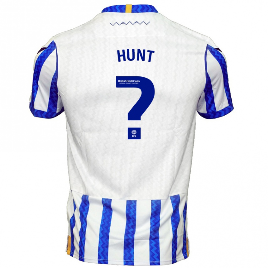 ילדים כדורגל Finley Hunt #0 כחול לבן ג'רזי ביתית 2024/25