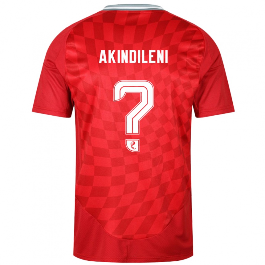 ילדים כדורגל Timothy Akindileni #0 אָדוֹם ג'רזי ביתית 2024/25