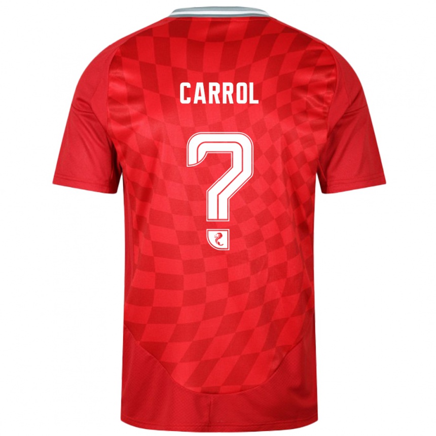 ילדים כדורגל Lewis Carrol #0 אָדוֹם ג'רזי ביתית 2024/25