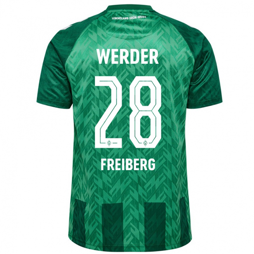 ילדים כדורגל Piet Freiberg #28 יָרוֹק ג'רזי ביתית 2024/25