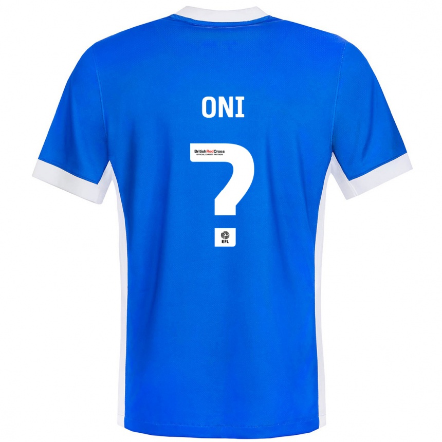 ילדים כדורגל איפולווה אוני #0 כחול לבן ג'רזי ביתית 2024/25
