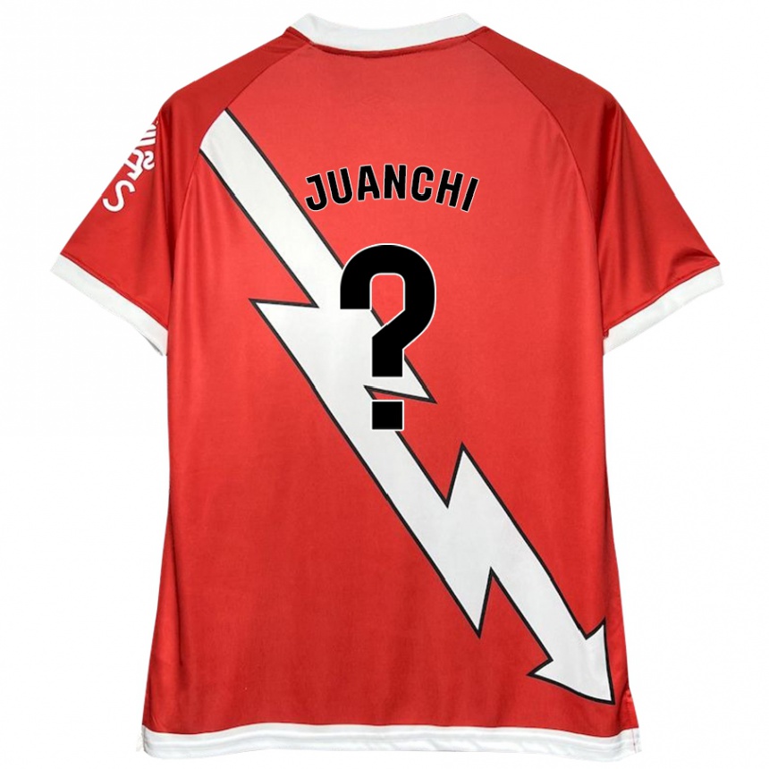 ילדים כדורגל Juanchi #0 לבן אדום ג'רזי ביתית 2024/25