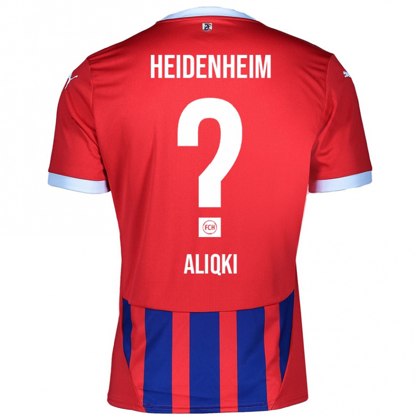 ילדים כדורגל Florent Aliqki #0 אדום כחול ג'רזי ביתית 2024/25