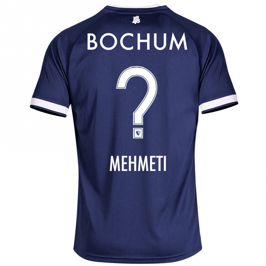 ילדים כדורגל Enis Mehmeti #0 כחול כהה ג'רזי ביתית 2024/25