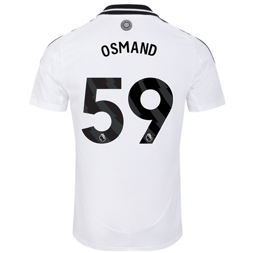 ילדים כדורגל Callum Osmand #59 לָבָן ג'רזי ביתית 2024/25