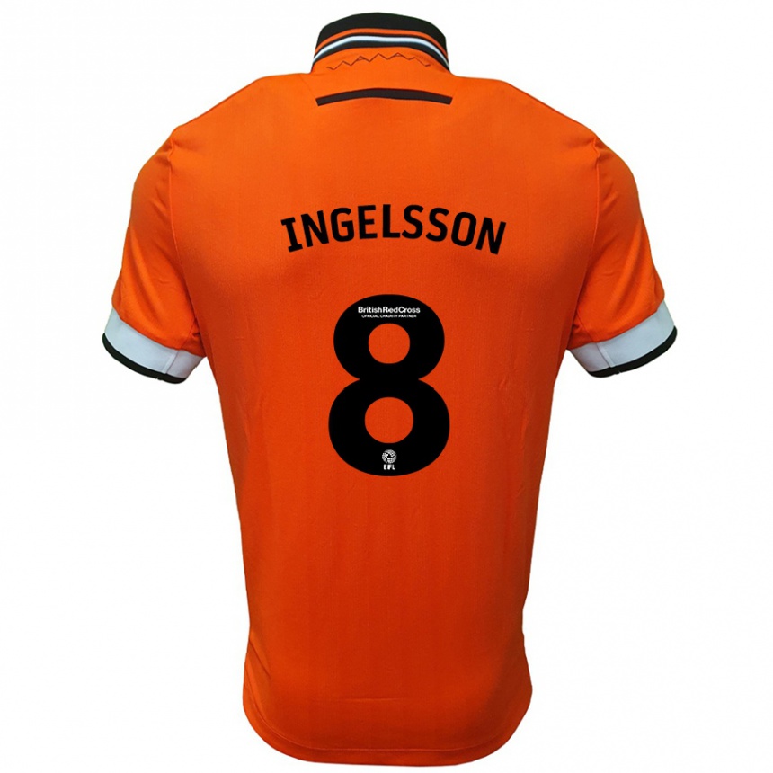 ילדים כדורגל Svante Ingelsson #8 כתום לבן הרחק ג'רזי 2024/25