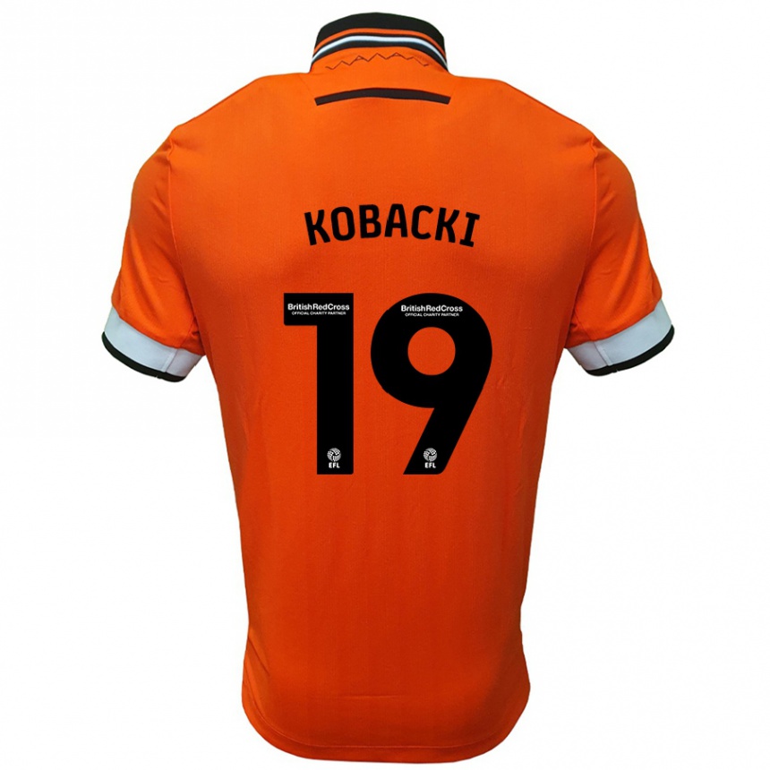 ילדים כדורגל Olaf Kobacki #19 כתום לבן הרחק ג'רזי 2024/25