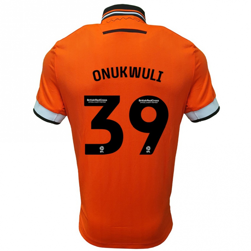 ילדים כדורגל Favour Onukwuli #39 כתום לבן הרחק ג'רזי 2024/25
