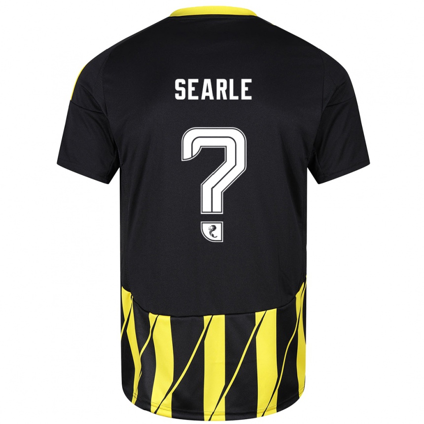 ילדים כדורגל Jack Searle #0 שחור צהוב הרחק ג'רזי 2024/25