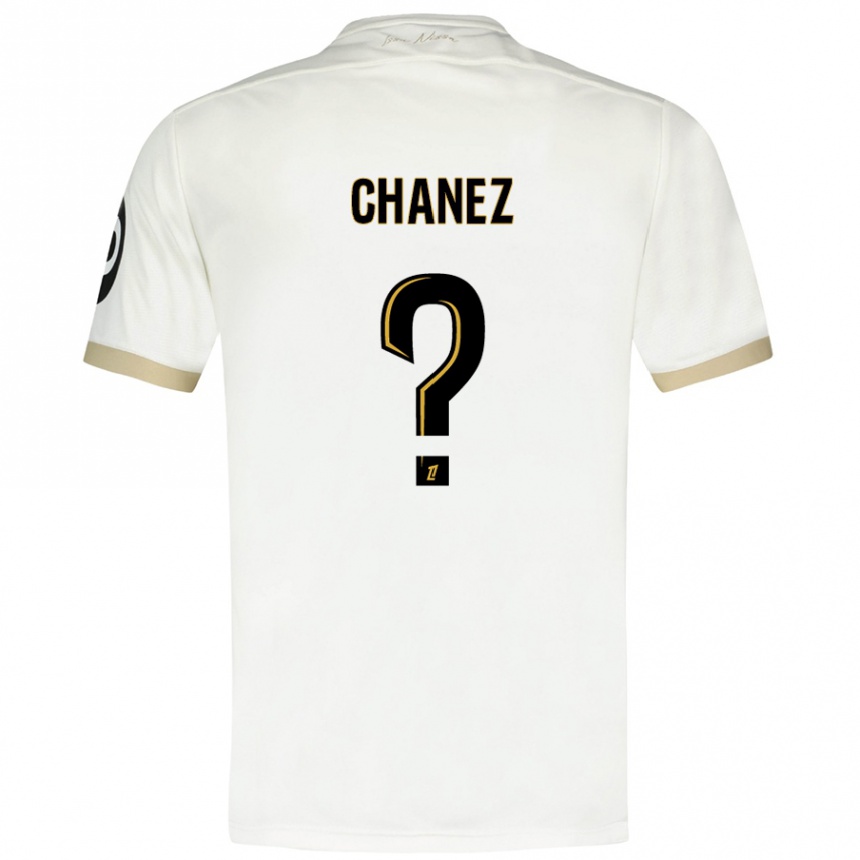 ילדים כדורגל Rafael Chanez #0 זהב לבן הרחק ג'רזי 2024/25