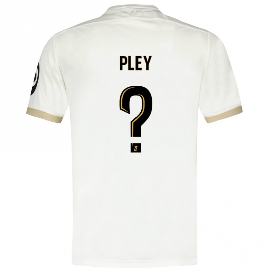 ילדים כדורגל Lenny Pley #0 זהב לבן הרחק ג'רזי 2024/25