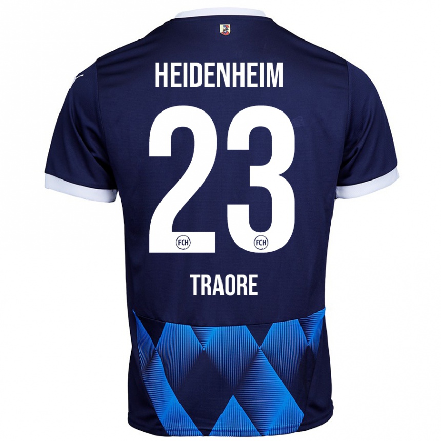 ילדים כדורגל Omar Traoré #23 כחול כהה כהה הרחק ג'רזי 2024/25
