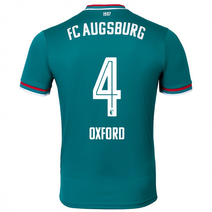 ילדים כדורגל Reece Oxford #4 ירוק כהה הרחק ג'רזי 2024/25