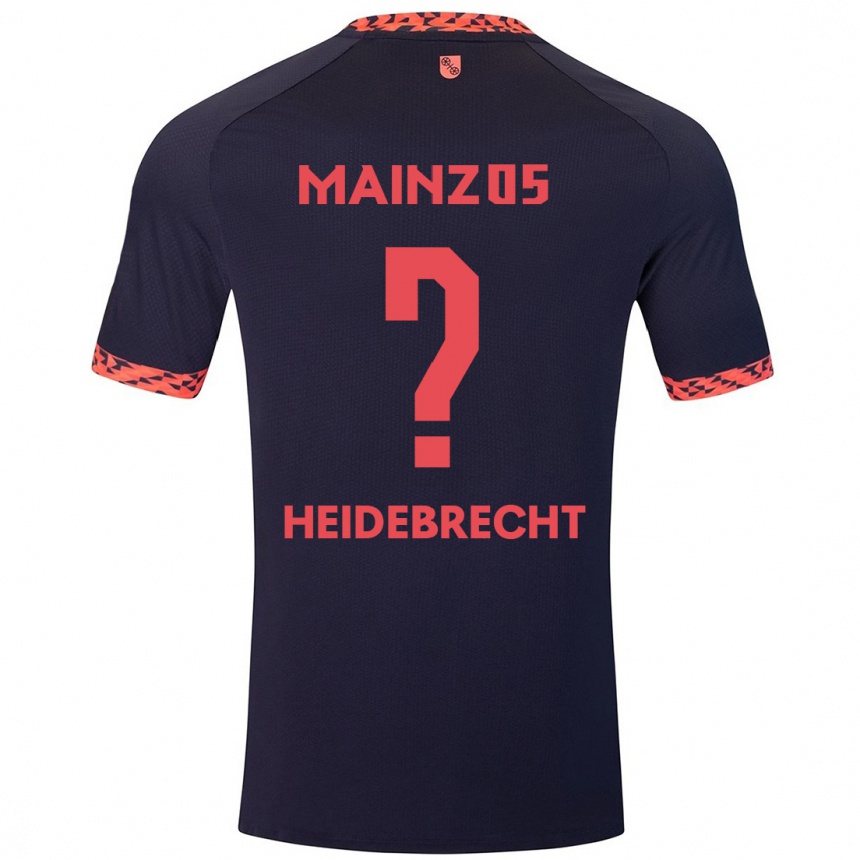 ילדים כדורגל Elias Heidebrecht #0 כחול קורל אדום הרחק ג'רזי 2024/25