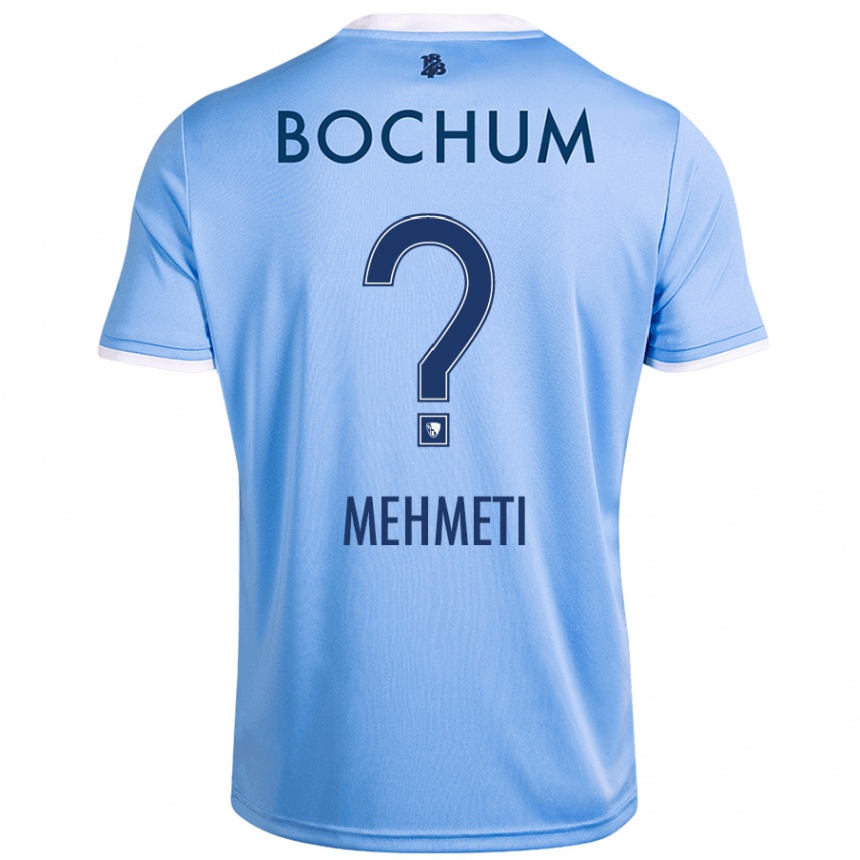 ילדים כדורגל Enis Mehmeti #0 שמיים כחולים הרחק ג'רזי 2024/25