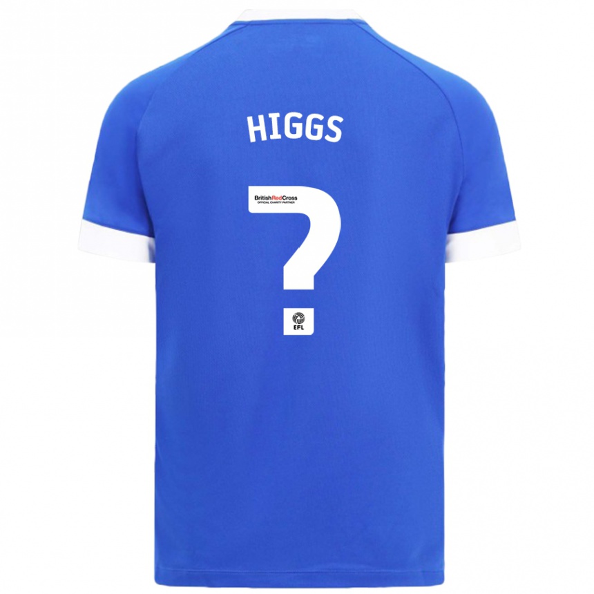 גברים כדורגל Daniel Higgs #0 כחול שמיים ג'רזי ביתית 2024/25