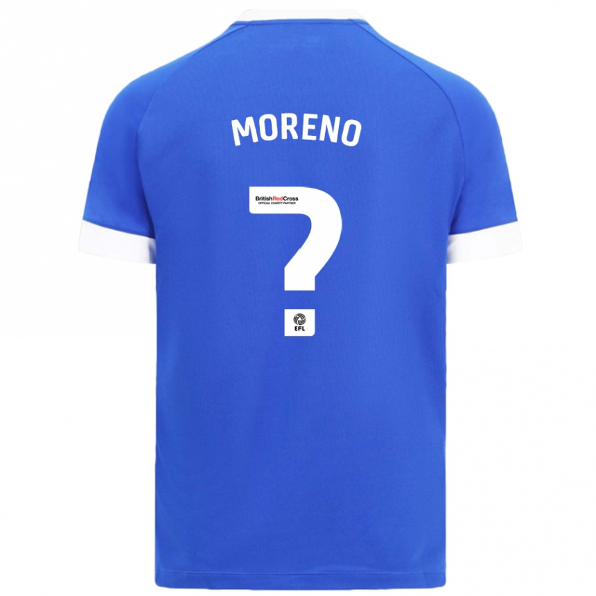 גברים כדורגל Paul Moreno #0 כחול שמיים ג'רזי ביתית 2024/25