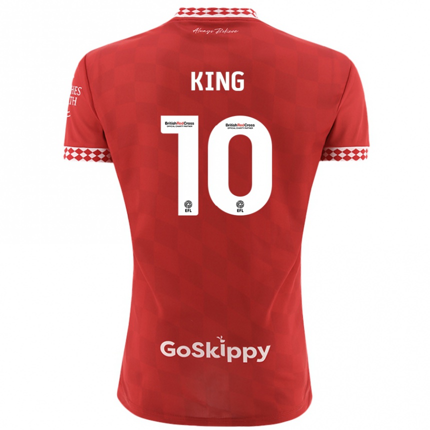 גברים כדורגל אנדי קינג #10 אָדוֹם ג'רזי ביתית 2024/25