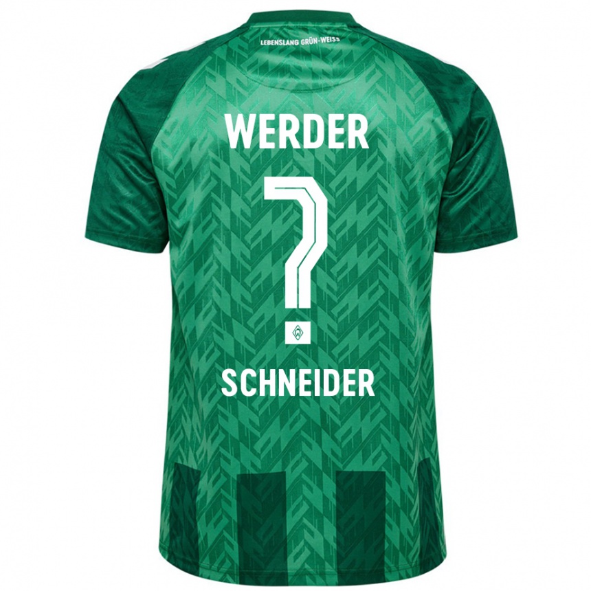 גברים כדורגל Dieter Schneider #0 יָרוֹק ג'רזי ביתית 2024/25