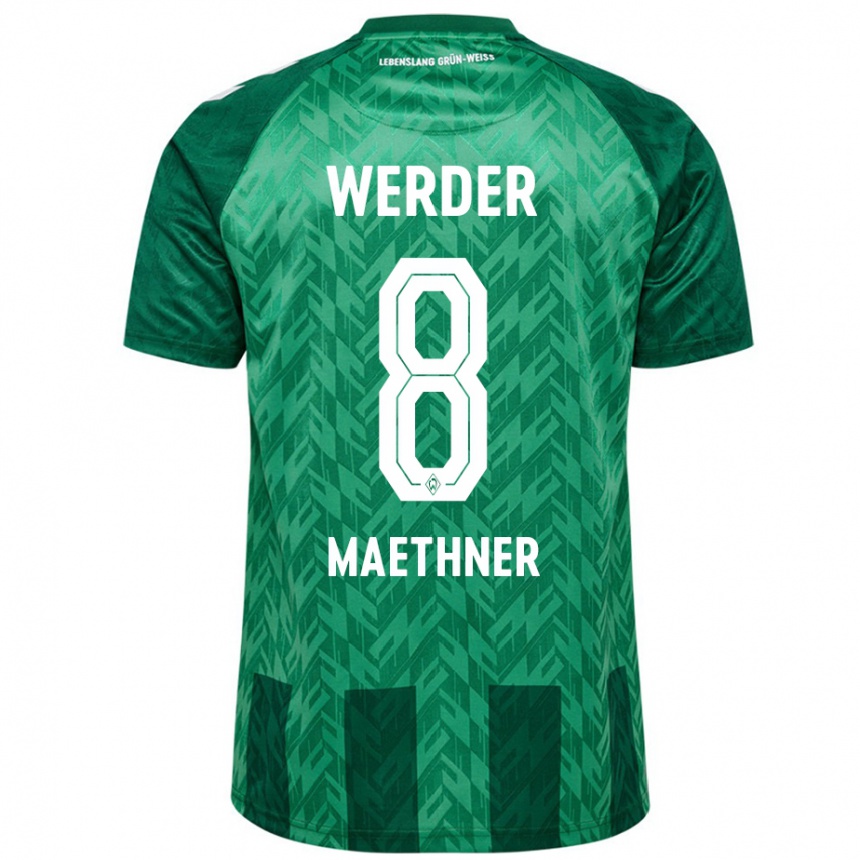 גברים כדורגל Finn Maethner #8 יָרוֹק ג'רזי ביתית 2024/25
