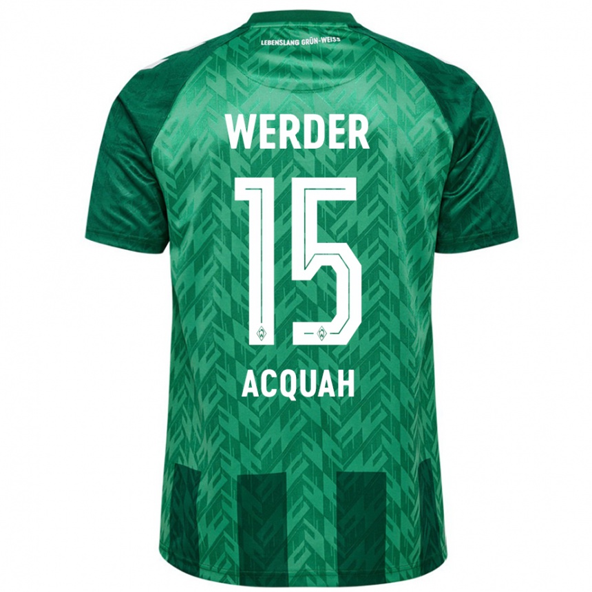 גברים כדורגל Joseph Acheampong Acquah #15 יָרוֹק ג'רזי ביתית 2024/25