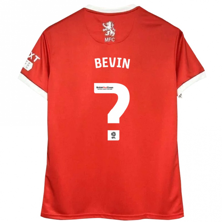 גברים כדורגל Leandro Bevin #0 אדום לבן ג'רזי ביתית 2024/25