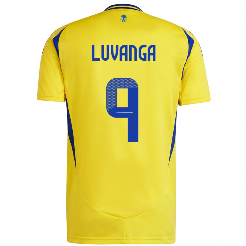 גברים כדורגל Clara Luvanga #9 צהוב כחול ג'רזי ביתית 2024/25