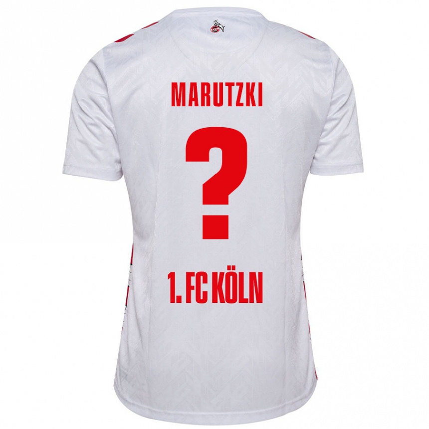 גברים כדורגל Mikolaj Marutzki #0 לבן אדום ג'רזי ביתית 2024/25