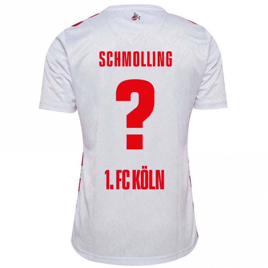 גברים כדורגל Viktor Schmolling #0 לבן אדום ג'רזי ביתית 2024/25