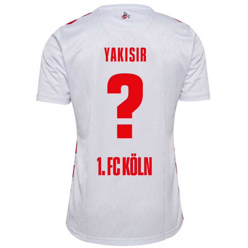 גברים כדורגל Emir-Ahmet Yakisir #0 לבן אדום ג'רזי ביתית 2024/25