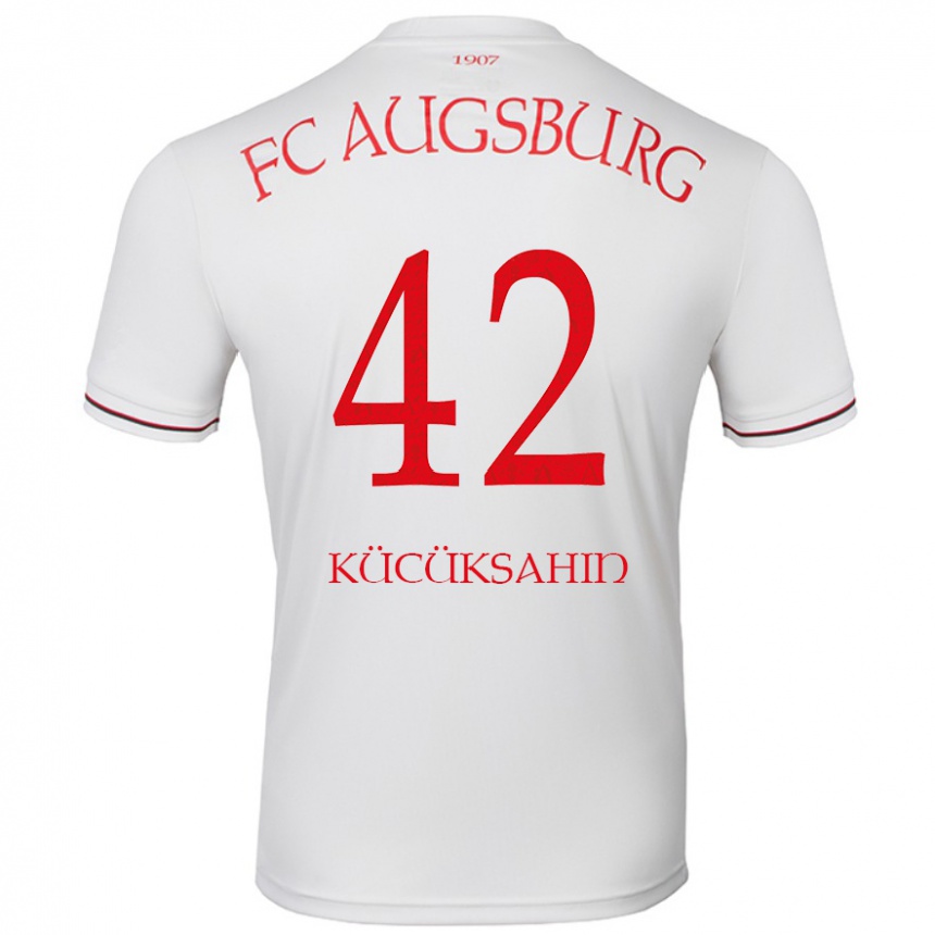 גברים כדורגל Mahmut Kücüksahin #42 לָבָן ג'רזי ביתית 2024/25