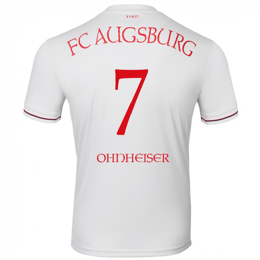 גברים כדורגל Nico Ohnheiser #7 לָבָן ג'רזי ביתית 2024/25