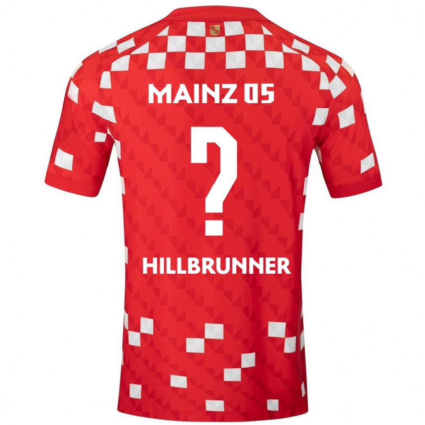 גברים כדורגל Fynn Hillbrunner #0 לבן אדום ג'רזי ביתית 2024/25