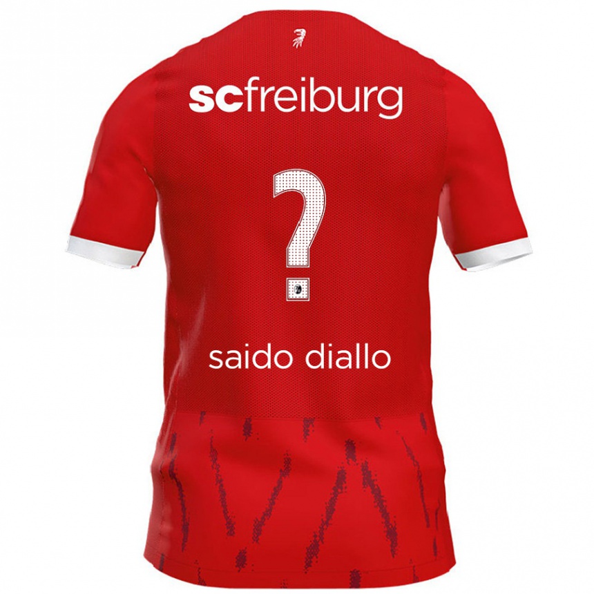 גברים כדורגל Mamadou Saido Diallo #0 אָדוֹם ג'רזי ביתית 2024/25
