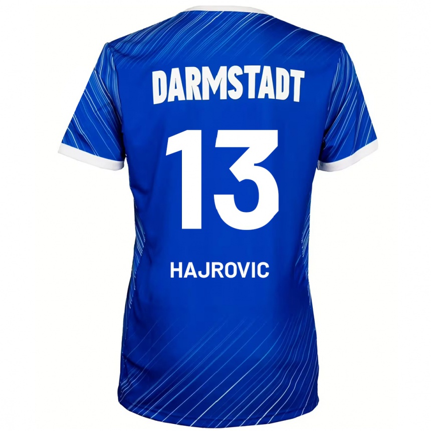 גברים כדורגל Vahid Hajrovic #13 כחול לבן ג'רזי ביתית 2024/25
