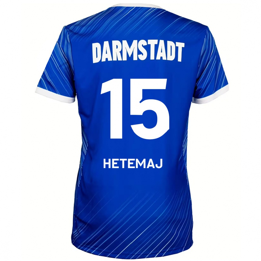 גברים כדורגל Gentrit Hetemaj #15 כחול לבן ג'רזי ביתית 2024/25