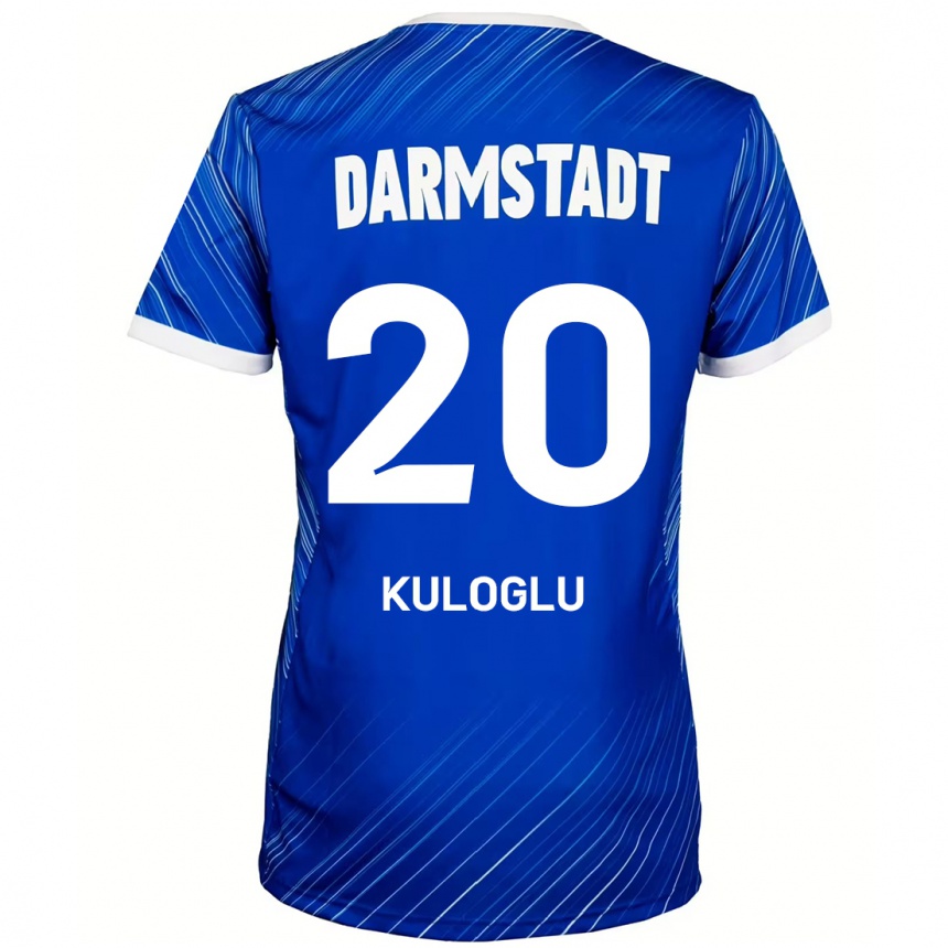 גברים כדורגל Can Kuloglu #20 כחול לבן ג'רזי ביתית 2024/25