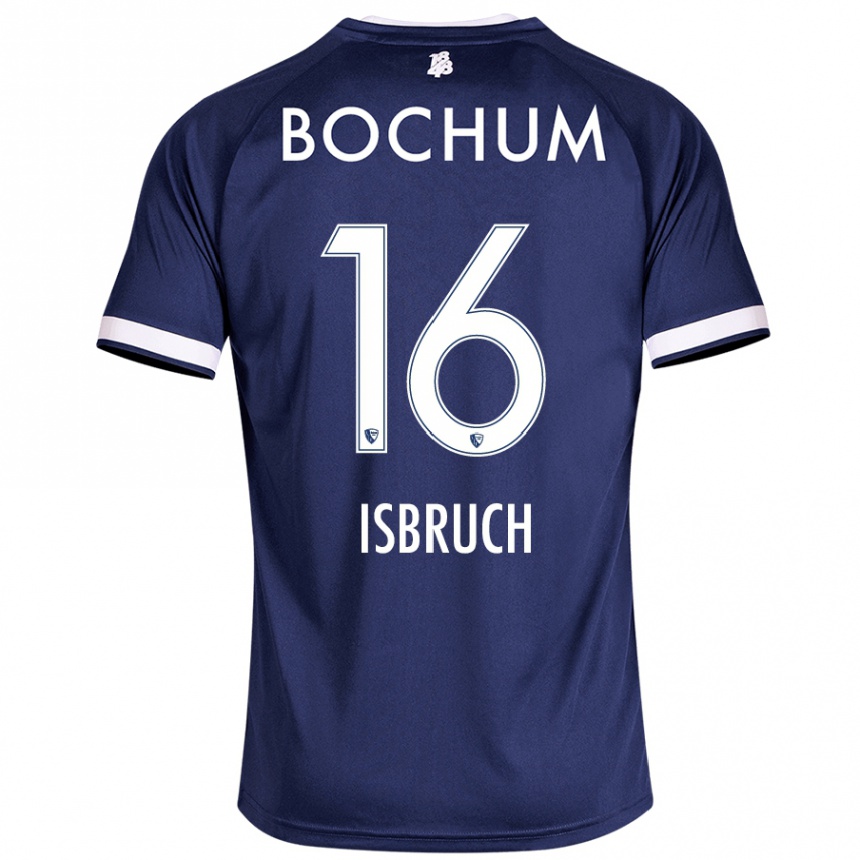 גברים כדורגל L. Isbruch #16 כחול כהה ג'רזי ביתית 2024/25