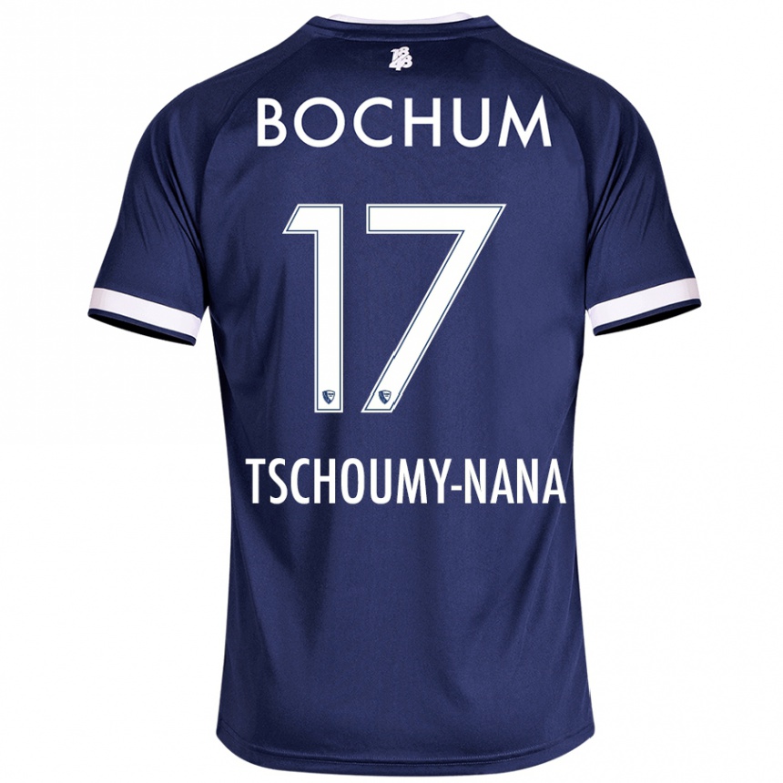 גברים כדורגל Daryl Tschoumy-Nana #17 כחול כהה ג'רזי ביתית 2024/25