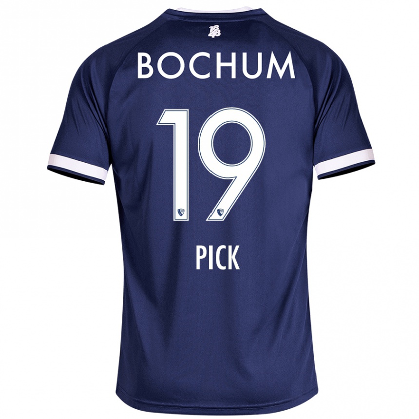 גברים כדורגל Luis Pick #19 כחול כהה ג'רזי ביתית 2024/25
