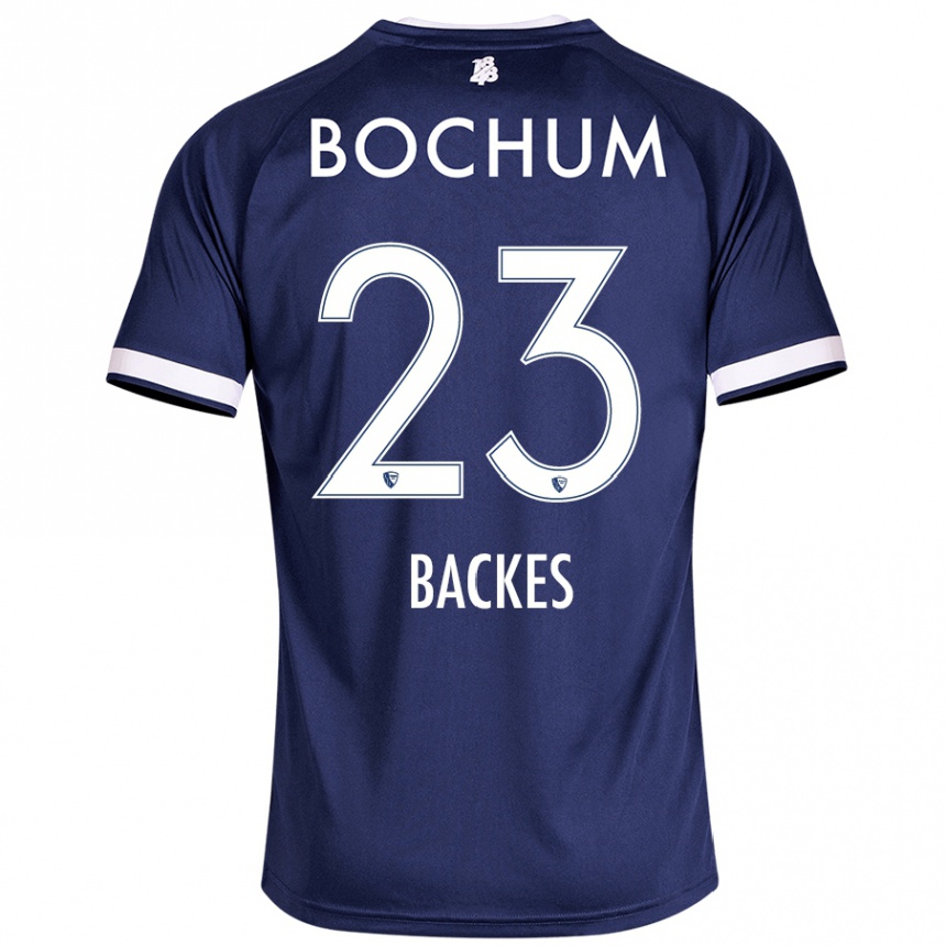 גברים כדורגל Diego Backes #23 כחול כהה ג'רזי ביתית 2024/25