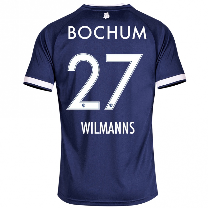 גברים כדורגל Anjo Wilmanns #27 כחול כהה ג'רזי ביתית 2024/25