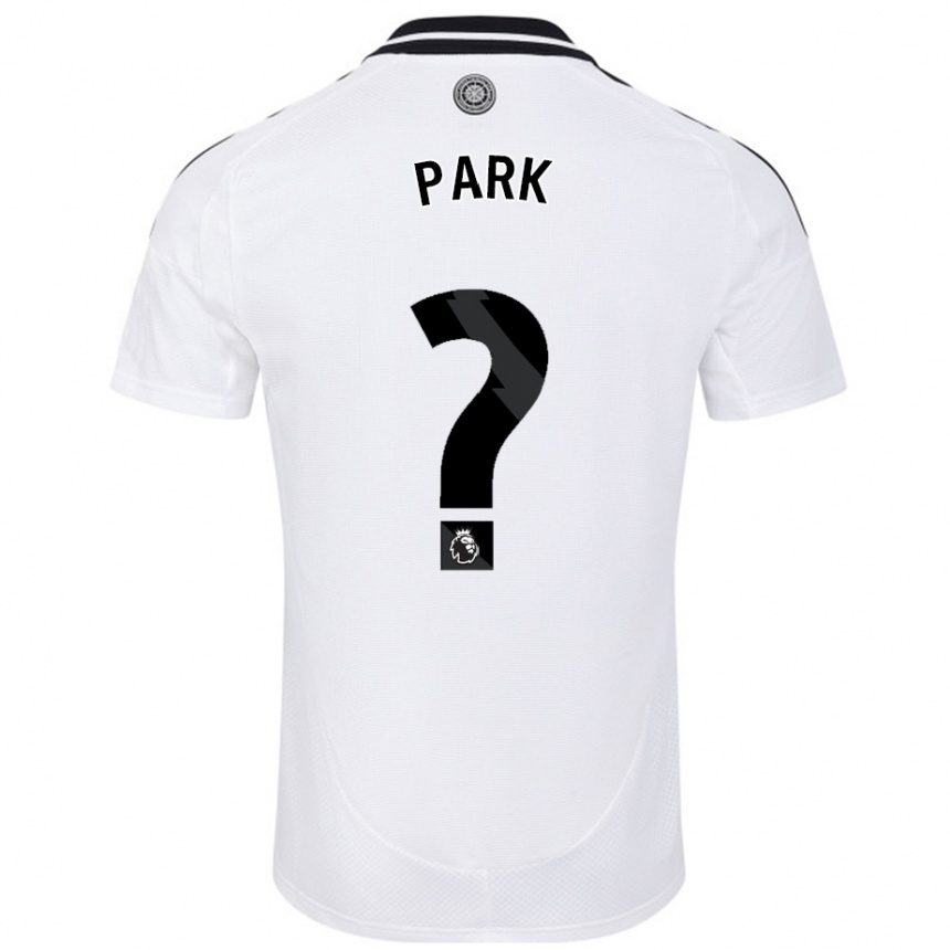גברים כדורגל Damon Park #0 לָבָן ג'רזי ביתית 2024/25