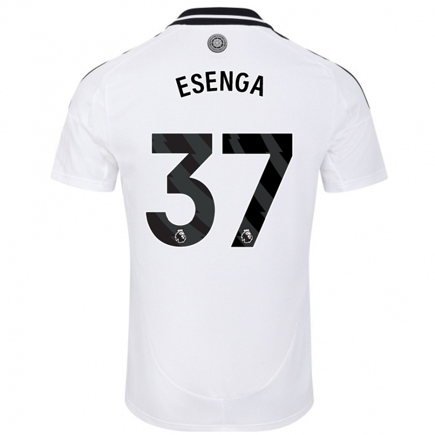 גברים כדורגל Jonathan Esenga #37 לָבָן ג'רזי ביתית 2024/25
