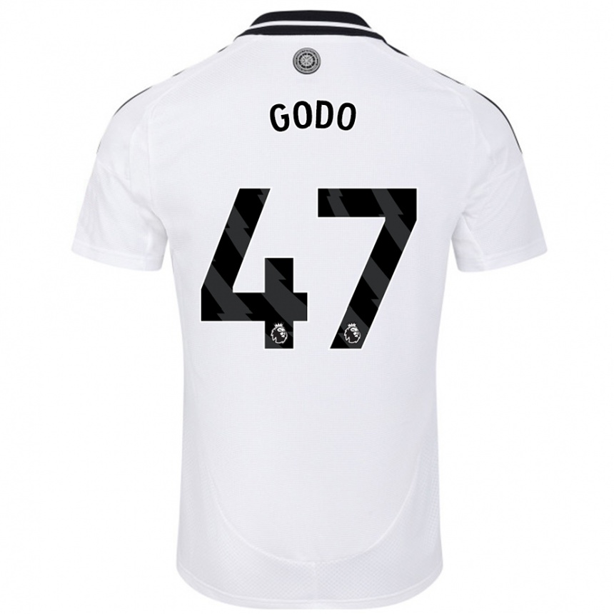 גברים כדורגל Martial Godo #47 לָבָן ג'רזי ביתית 2024/25